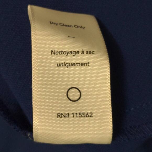 Likely Brooklyn Midi Dress Blue Stretch V Neck Sleeveless Slit Party 00 New - Picture 9 of 13